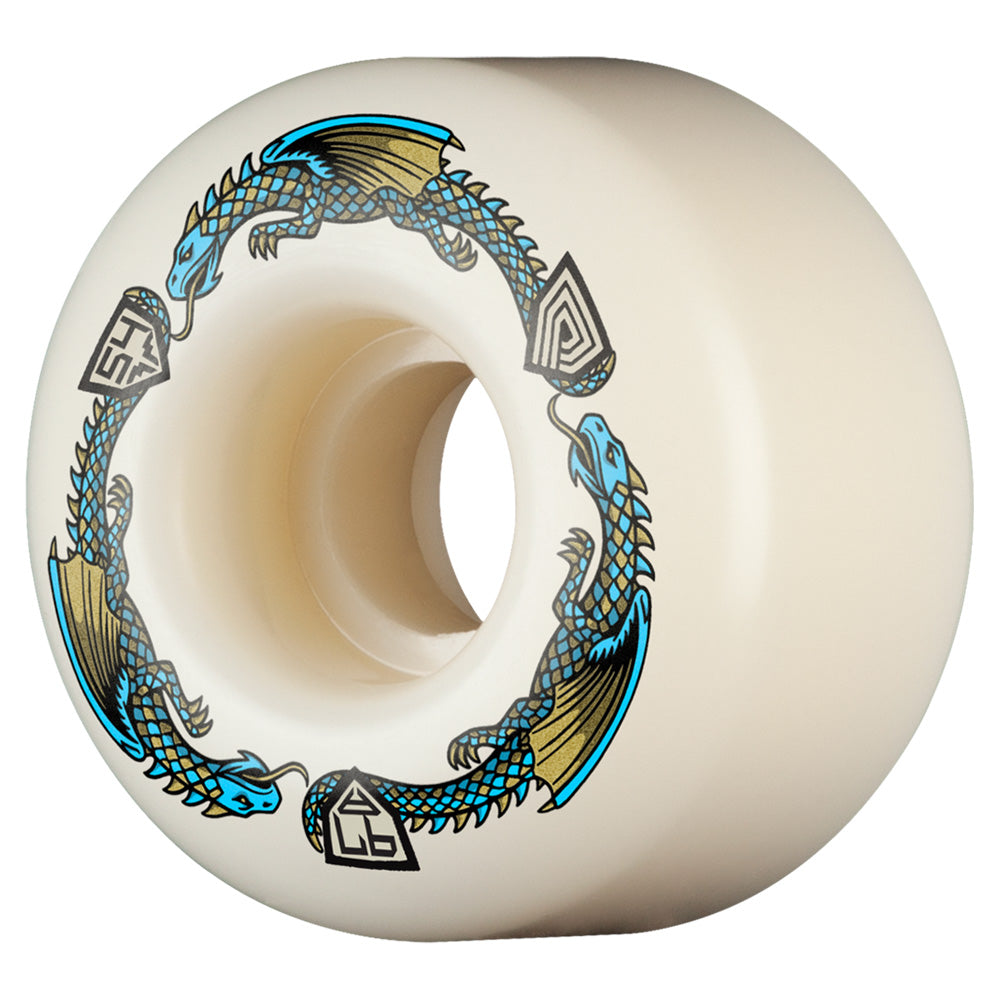 54mm x 34mm V4 DRAGON FORMULA BLUE 97A SKATEBOARD WHEEL