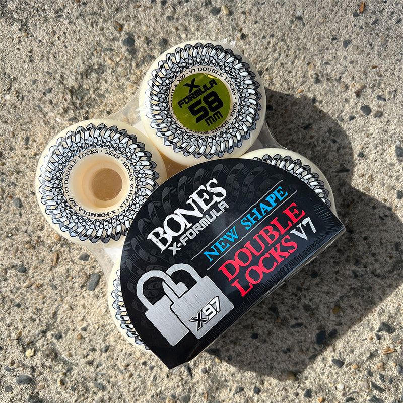 58mm X-FORMULA DOUBLE LOCKS V7 97A SKATEBOARD WHEELS