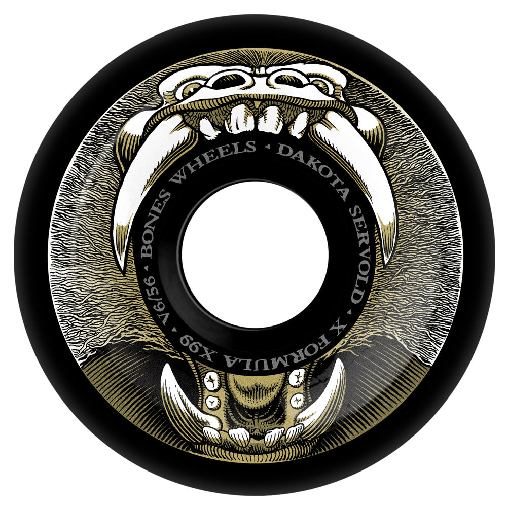 56mm X-FORMULA SERVOLD BABOONATIC V6 WIDE-CUT 99A SKATEBOARD WHEELS