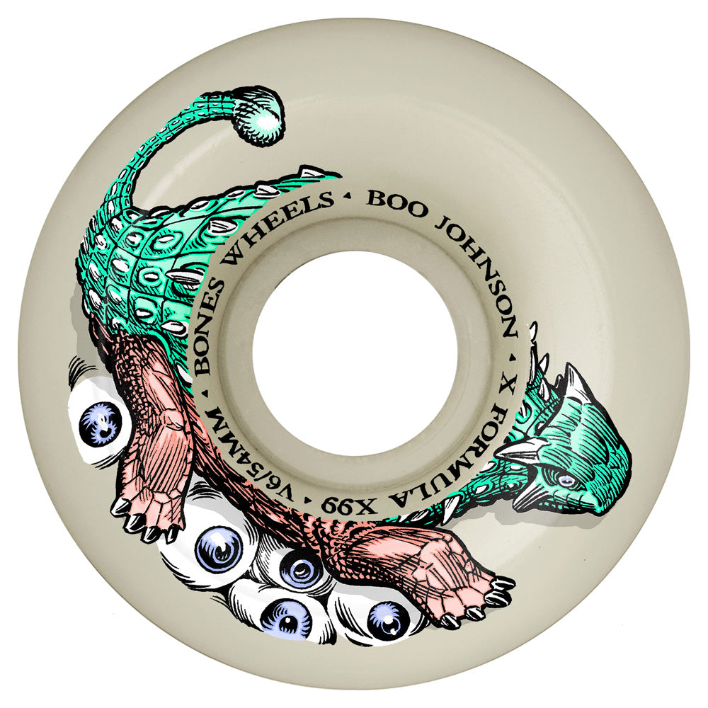 54mm X-FORMULA DINO-SORTAS BOO V6 WIDECUT 99A SKATEBOARD WHEELS