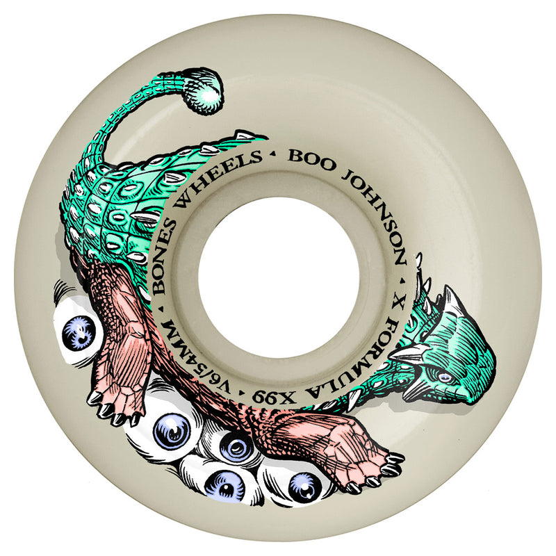 54mm X-FORMULA DINO-SORTAS BOO V6 WIDECUT 99A SKATEBOARD WHEELS