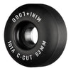 53mm C-CUT "2" 101A BLACK SKATEBOARD WHEELS