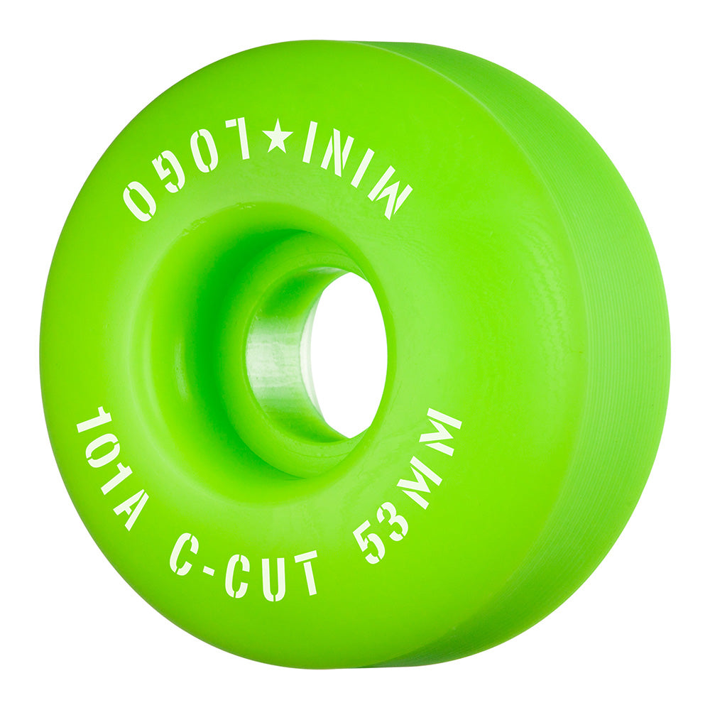 53mm C-CUT "2" 101A GREEN SKATEBOARD WHEELS