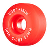 53mm C-CUT "2" 101A RED SKATEBOARD WHEELS