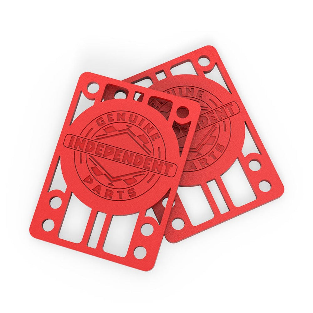 GENUINE PARTS 1/8" RISERS RED