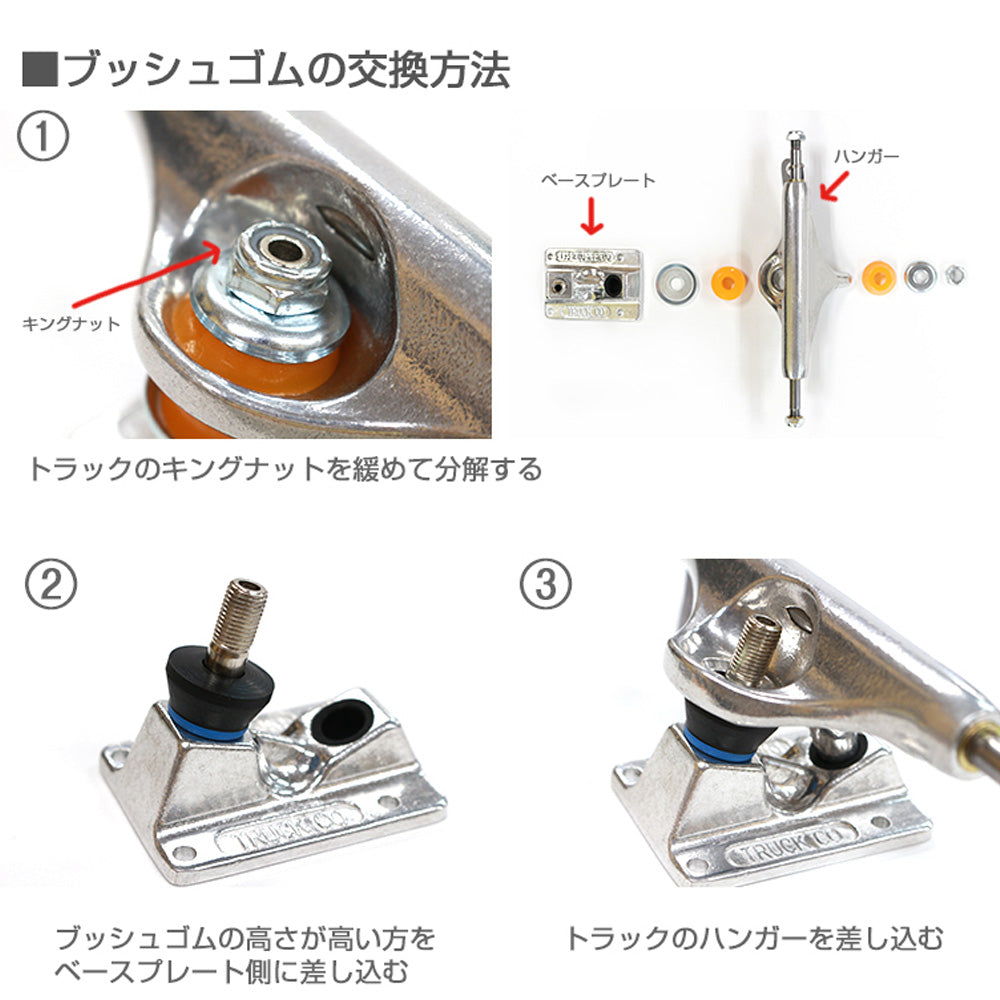 HARDCORE BUSHINGS SOFT BLACK – ハスコオンラインストア