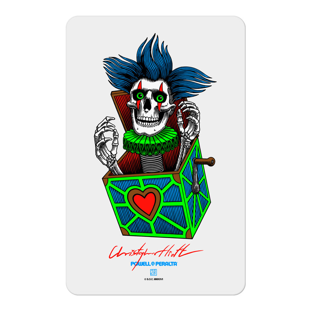 3.75 x 6inch CHRIS HIETT SKULL STICKER