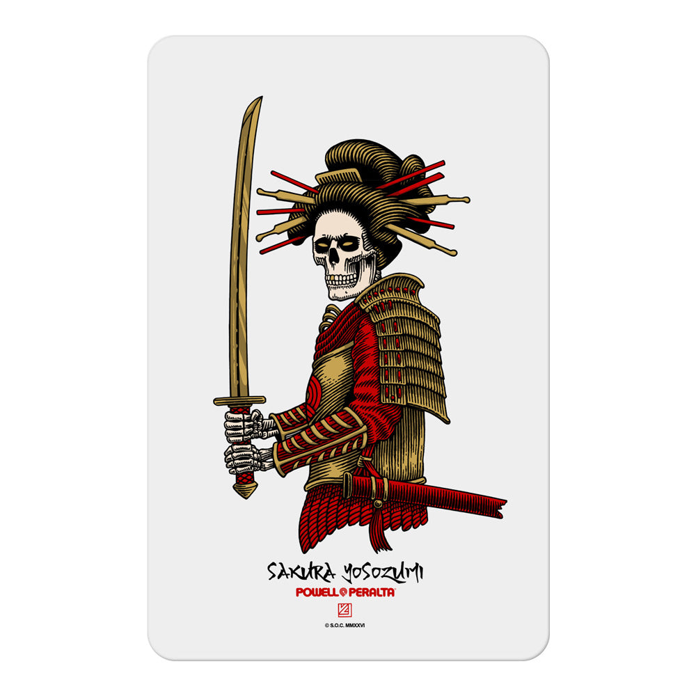 3.75 x 6inch SAKURA YOSOZUMI ONNA-BUGEISHA STICKER