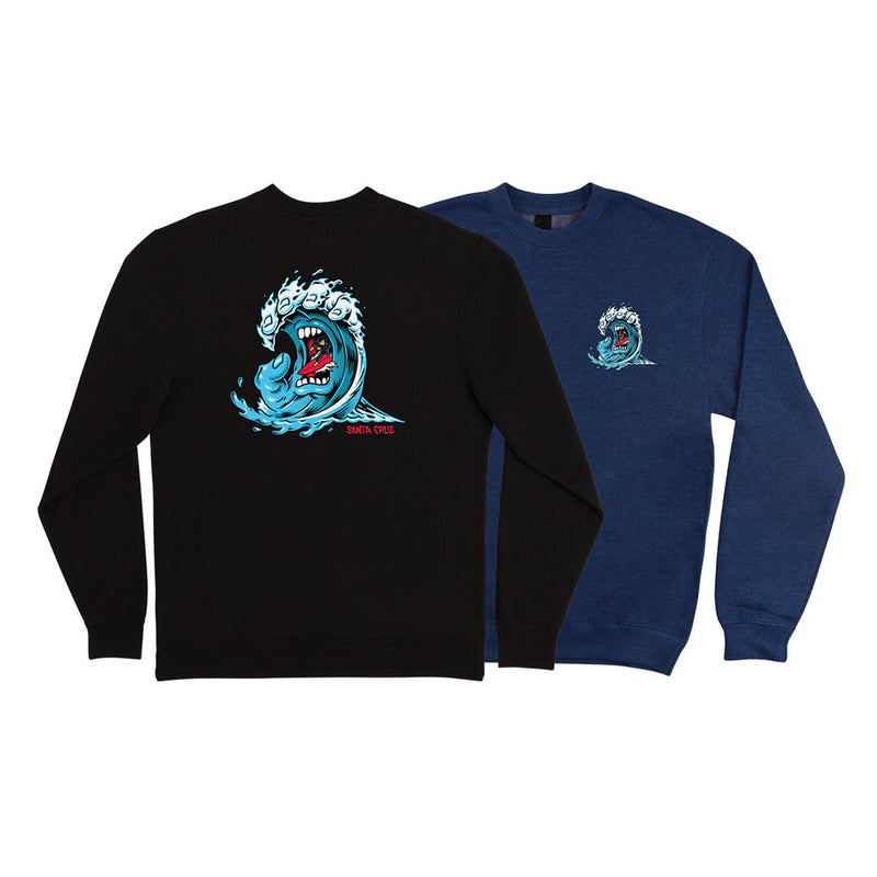 SCREAMING WAVE CREW NECK SWEATSHIRT