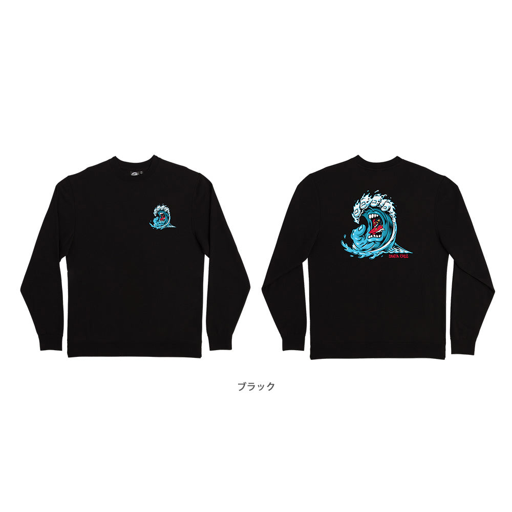 SCREAMING WAVE CREW NECK SWEATSHIRT