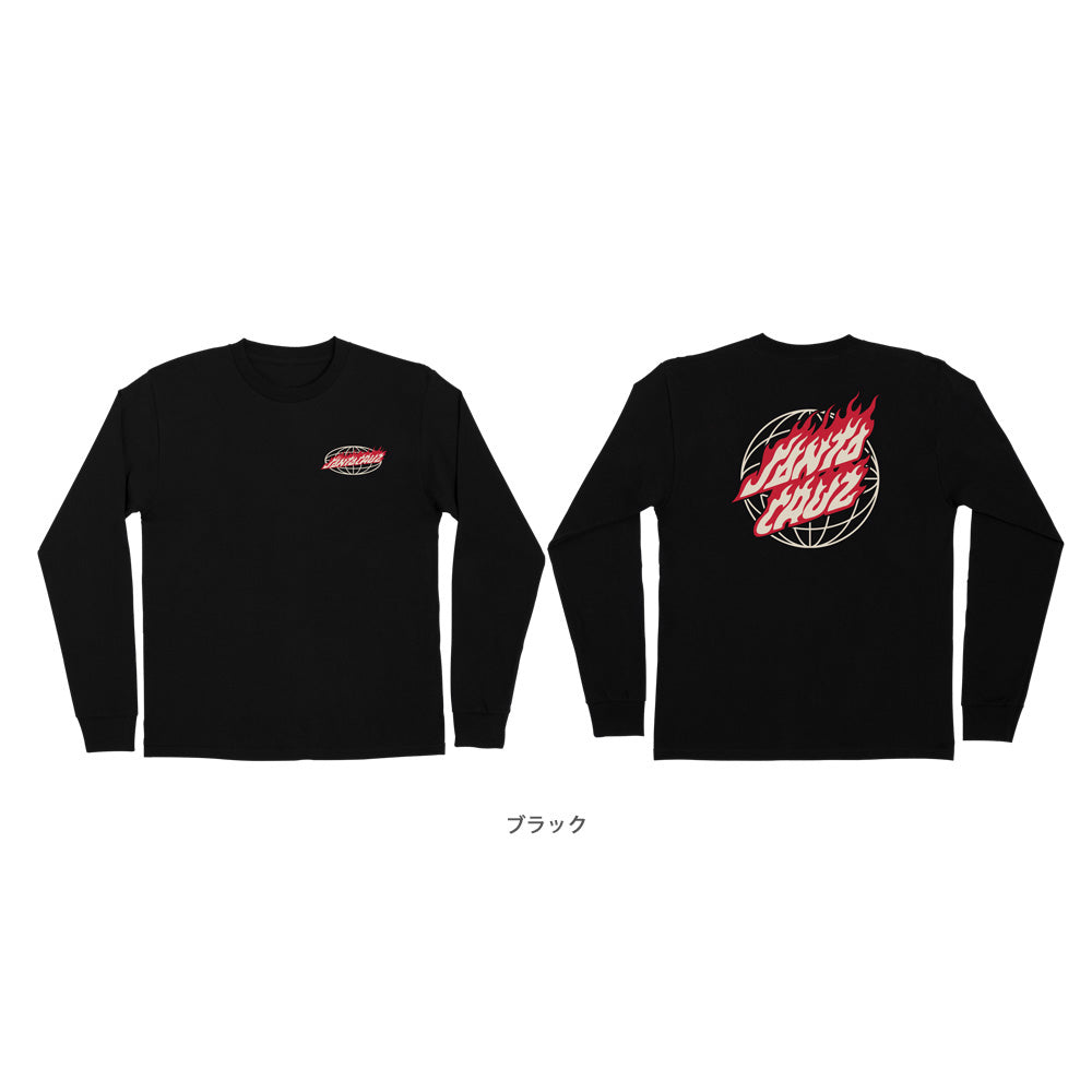 GLOBAL FLAME DOT L/S REGULAR T-SHIRT