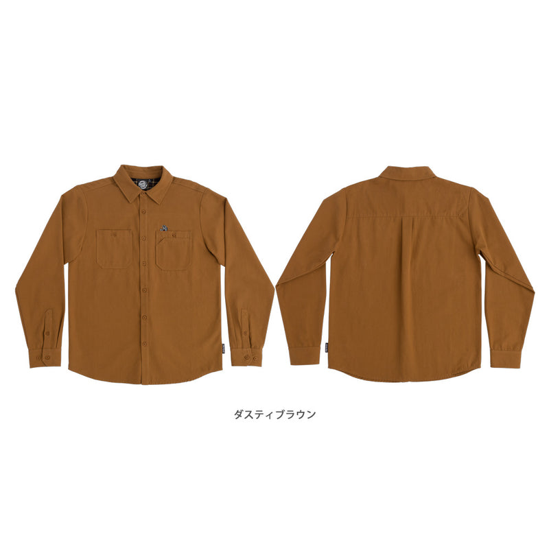 SCREAMING HAND UTILITY L/S BUTTON UP TOP