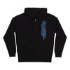 DRESSEN ROSE DAGGER OPUS ZIP HOODED SWEATSHIRT