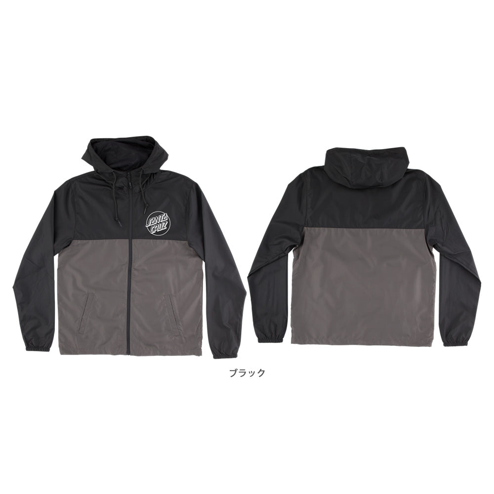 OPUS DOT CHEST L/S HOODED WINDBREAKER JACKET