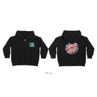 SCREAMING HIBISCUS DOT P/O ZIP HOODED SWEATSHIRT KIDS