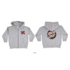 SCREAMING HIBISCUS DOT P/O ZIP HOODED SWEATSHIRT KIDS