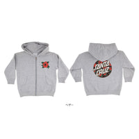 SCREAMING HIBISCUS DOT P/O ZIP HOODED SWEATSHIRT KIDS