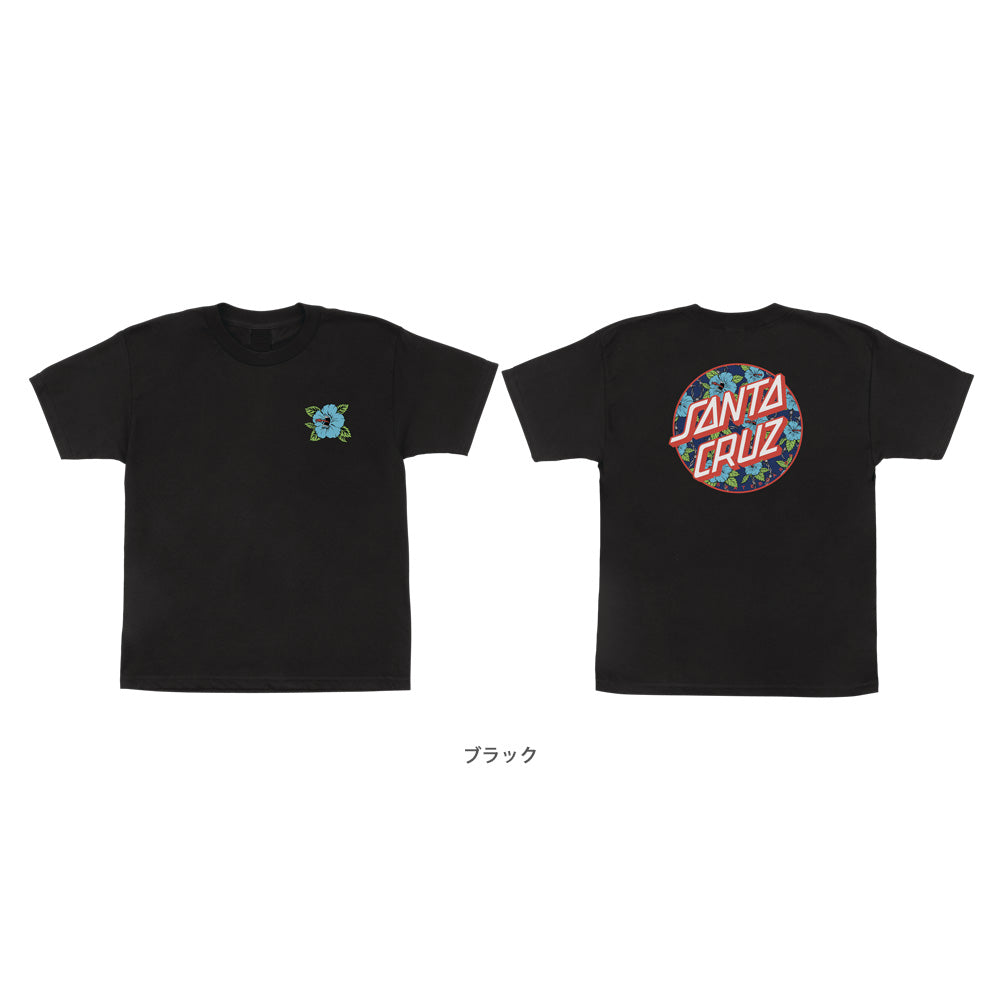 SCREAMING HIBISCUS DOT S/S REGULAR T-SHIRT YOUTH