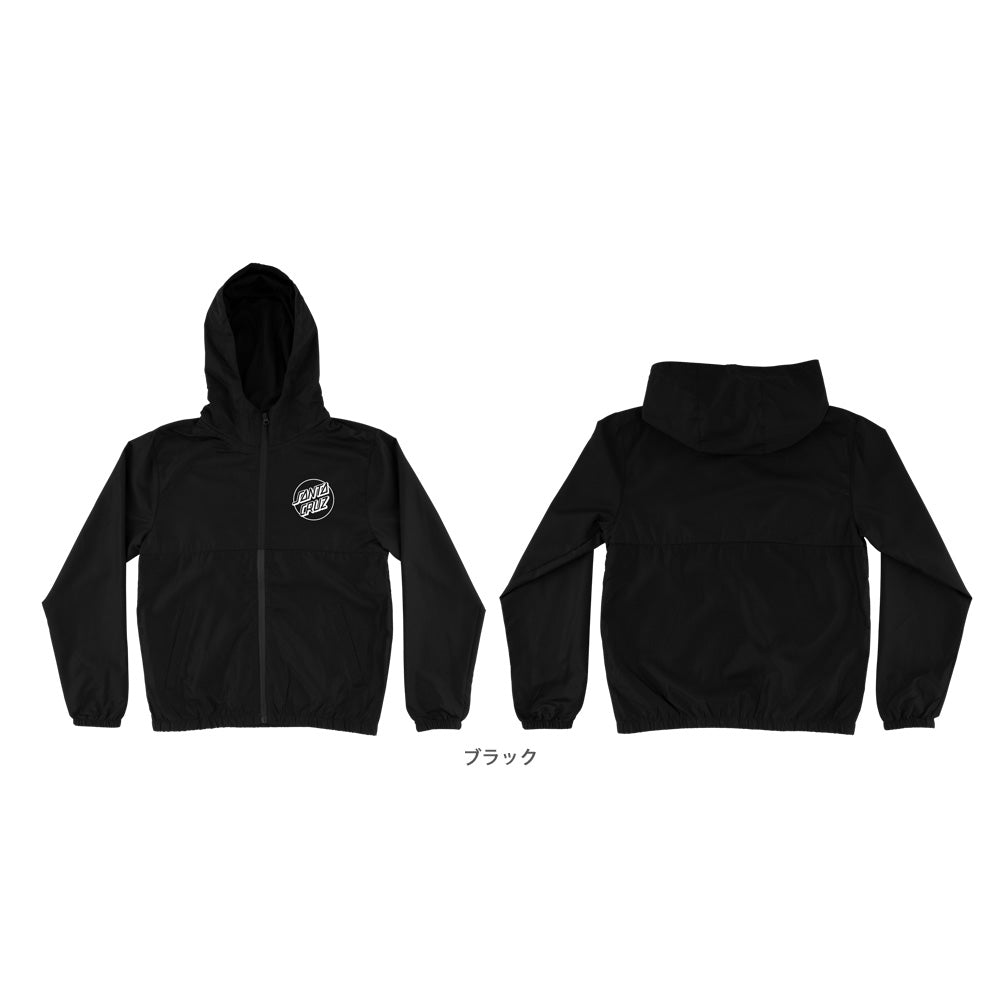 OPUS DOT CHEST L/S HOODED WINDBREAKER JACKET YOUTH