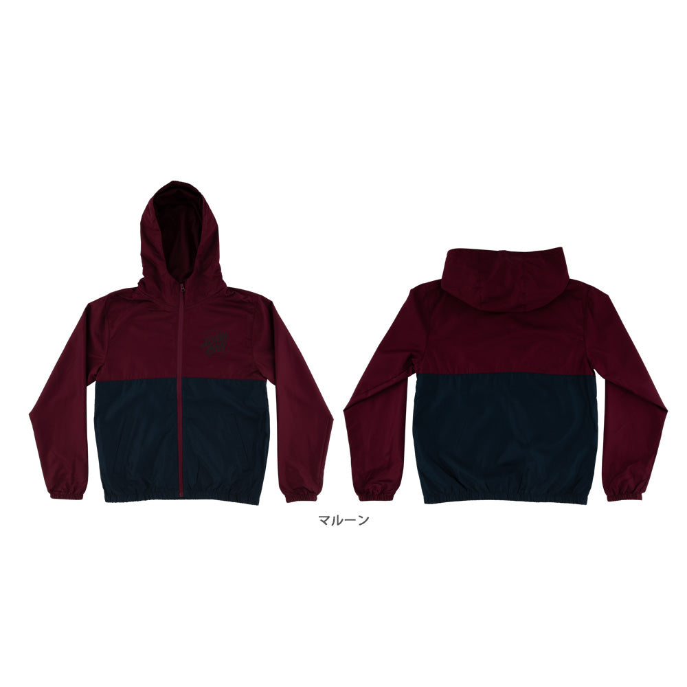 OPUS DOT CHEST L/S HOODED WINDBREAKER JACKET YOUTH