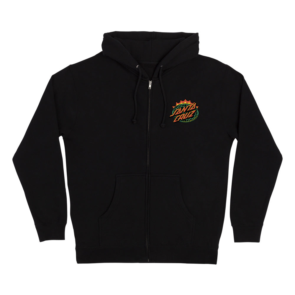 KENDALL END OF THE DOT ZIP HOODED SWEATSHIRT
