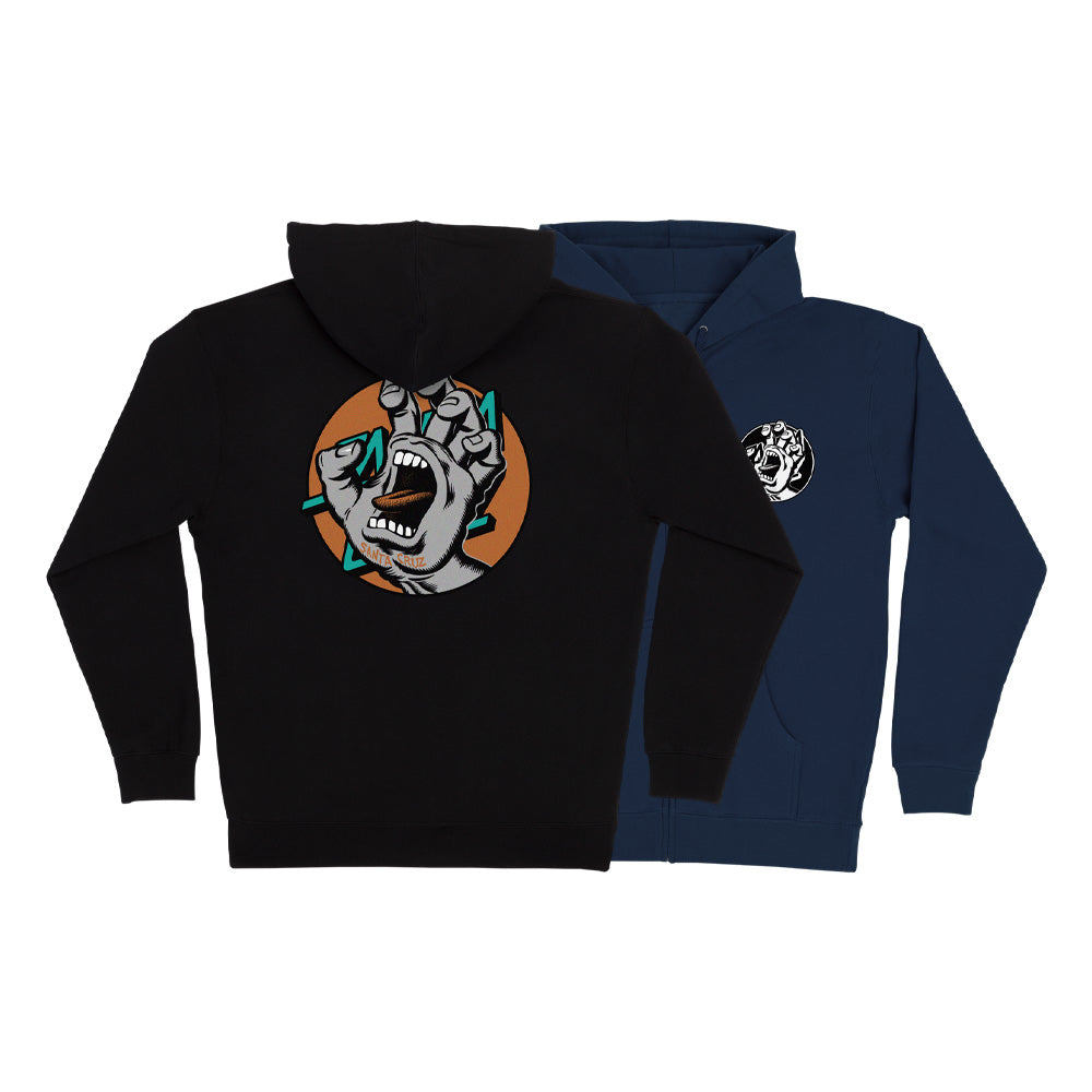 HAND DOT ZIP HOODED SWEATSHIRT