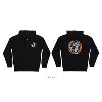 HAND DOT ZIP HOODED SWEATSHIRT