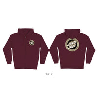 FLAMED MFG DOT ZIP HOODED SWEATSHIRT