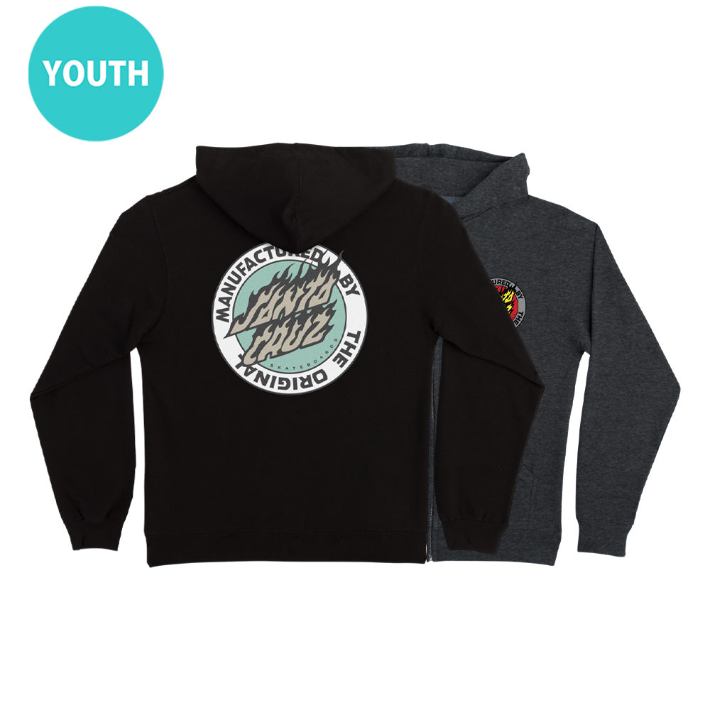 FLAMED MFG DOT ZIP HOODED SWEATSHIRT YOUTH