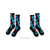 ALLOVER SCREAMING STRIP SOCKS