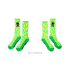 ALLOVER SCREAMING STRIP SOCKS