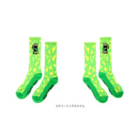 ALLOVER SCREAMING STRIP SOCKS