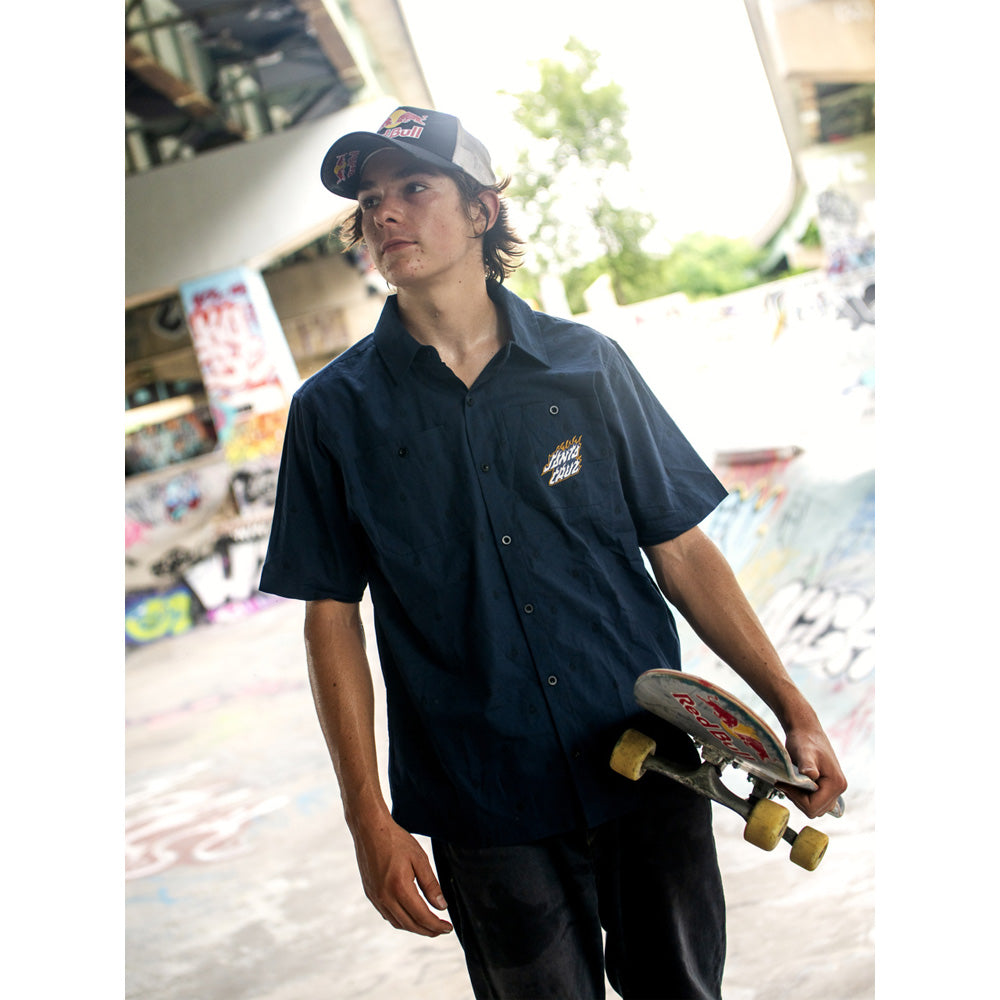 SCREAMING FIRE S/S BUTTON UP SHIRT