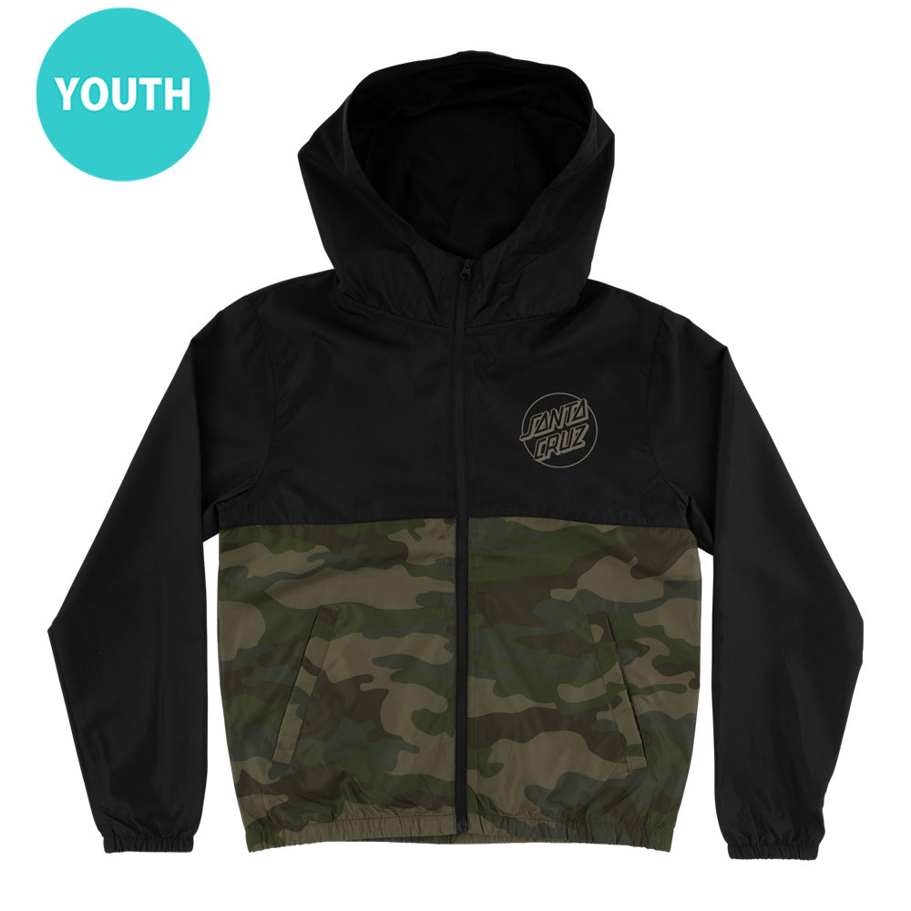 OPUS DOT CHEST L/S HOODED WINDBREAKER JACKET YOUTH