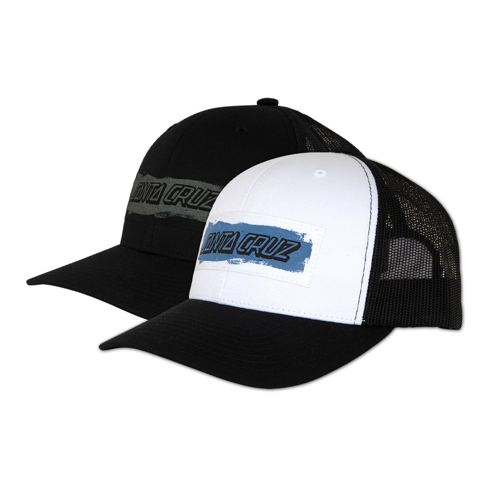 CUT STRIP MESH TRUCKER HAT