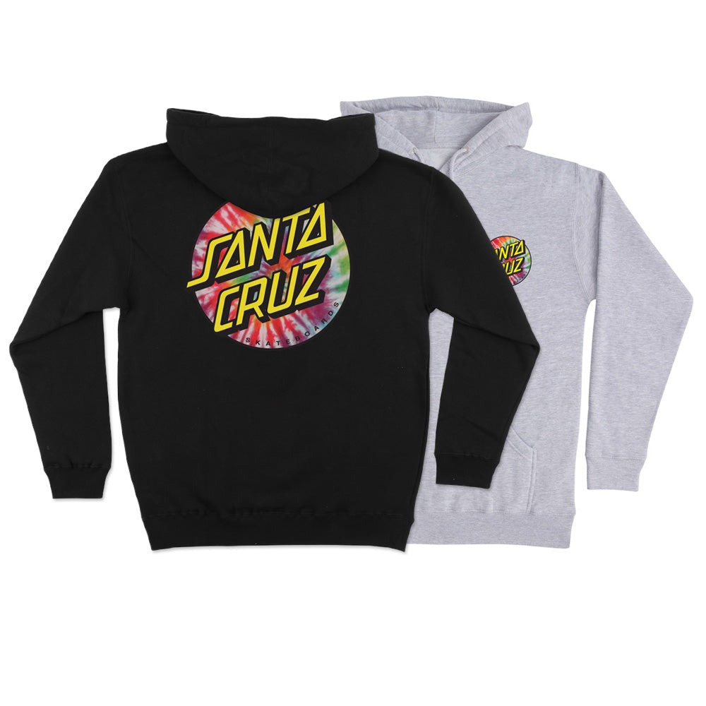 TIE DYE DOT CHEST P/O HOODED SWEATSHIRT