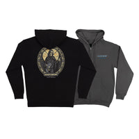 ITC STAINED ZIP HOODED SWEATSHIRT