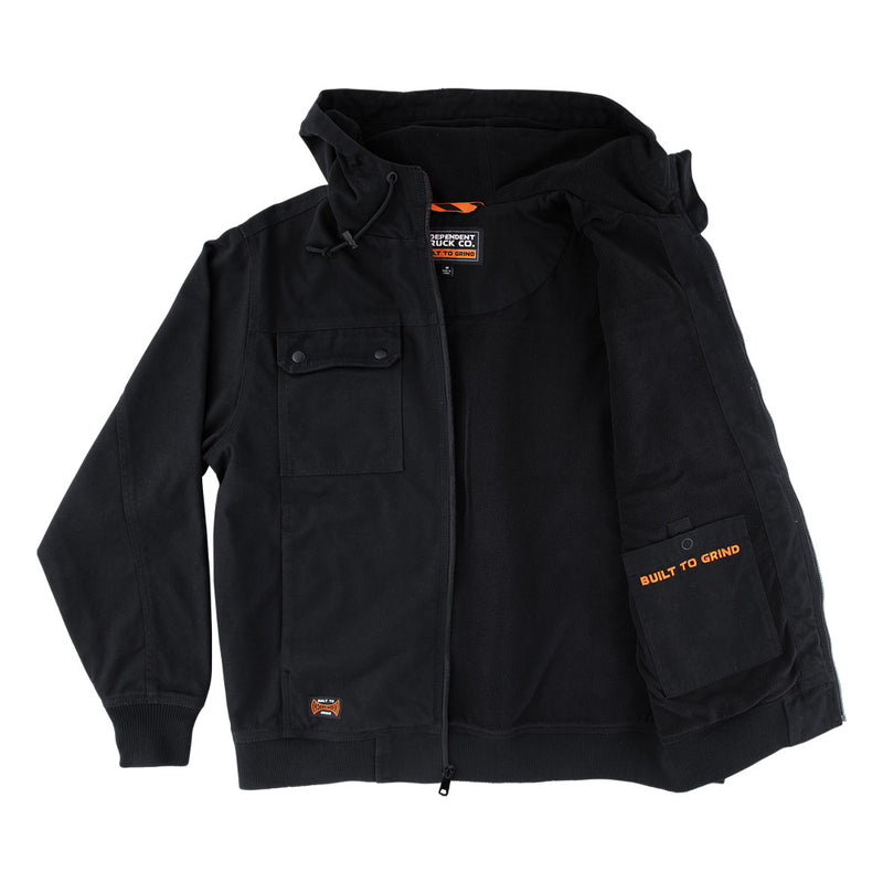 BUILT TO GRIND HOODED CANVAS WORK JACKET
