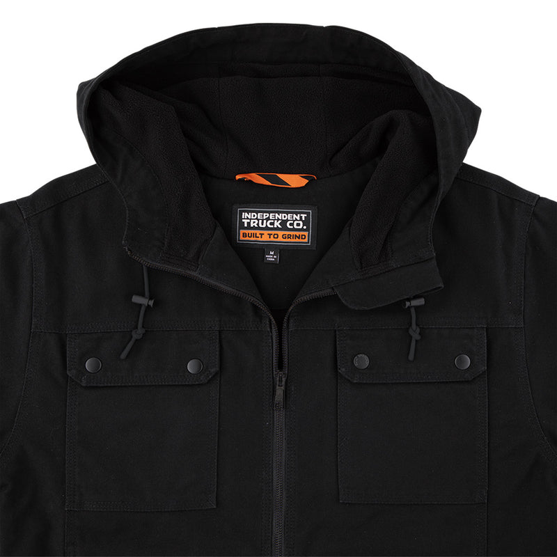 BUILT TO GRIND HOODED CANVAS WORK JACKET