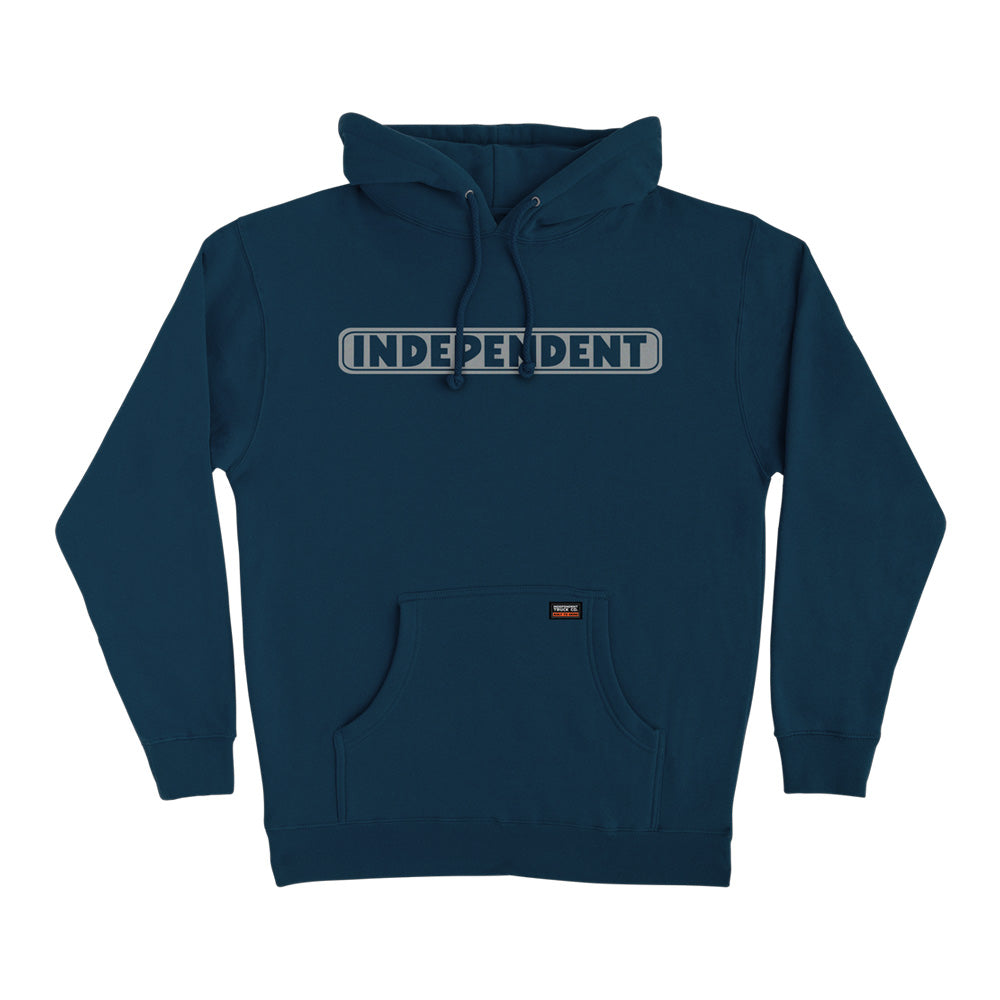 BAR LOGO REFLECTIVE P/O HOODED SWEATSHIRT