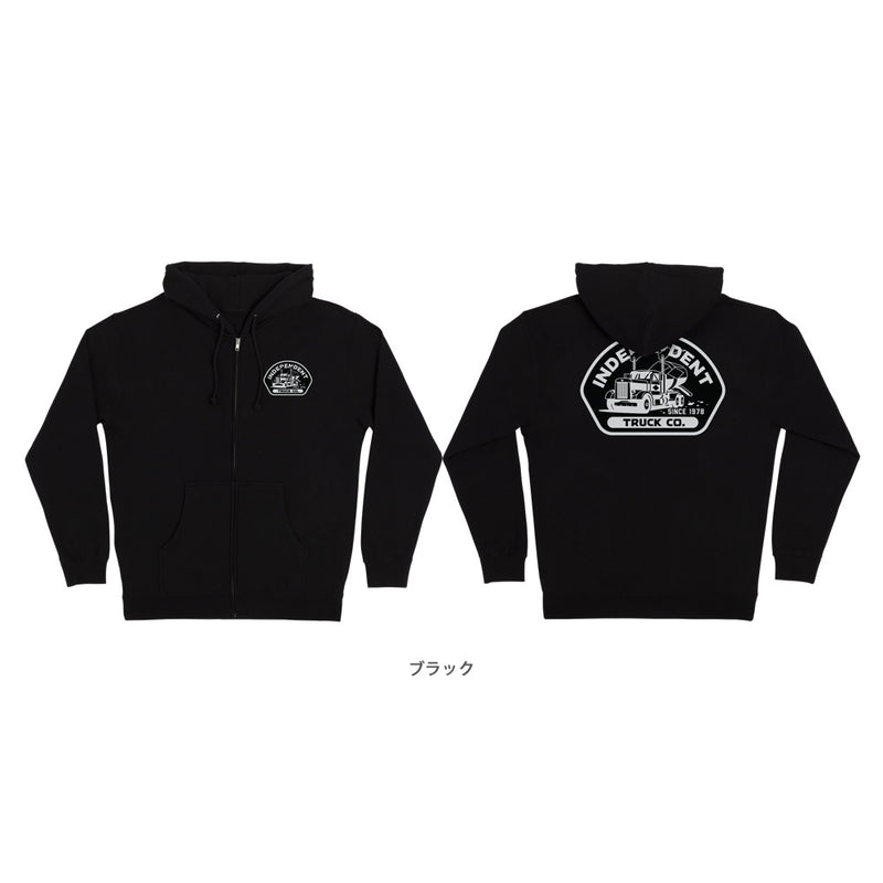 INDEPENDENT TRUCKING ZIP HOODED SWEATSHIRT