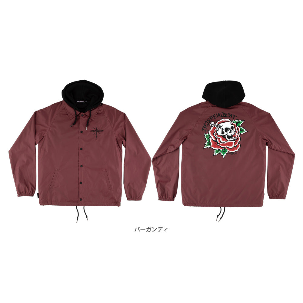 DRESSEN SKULL ROSE HOOD WINDBREAKER JACKET