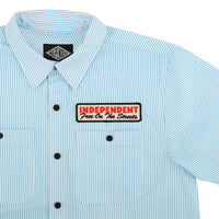 FREE ON THE STREETS S/S BUTTON UP TOP