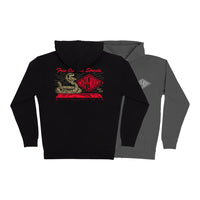SNAKE BITE ZIP HOODED SWEATSHIRT