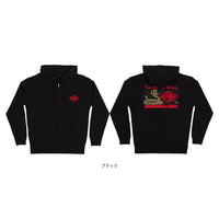 SNAKE BITE ZIP HOODED SWEATSHIRT