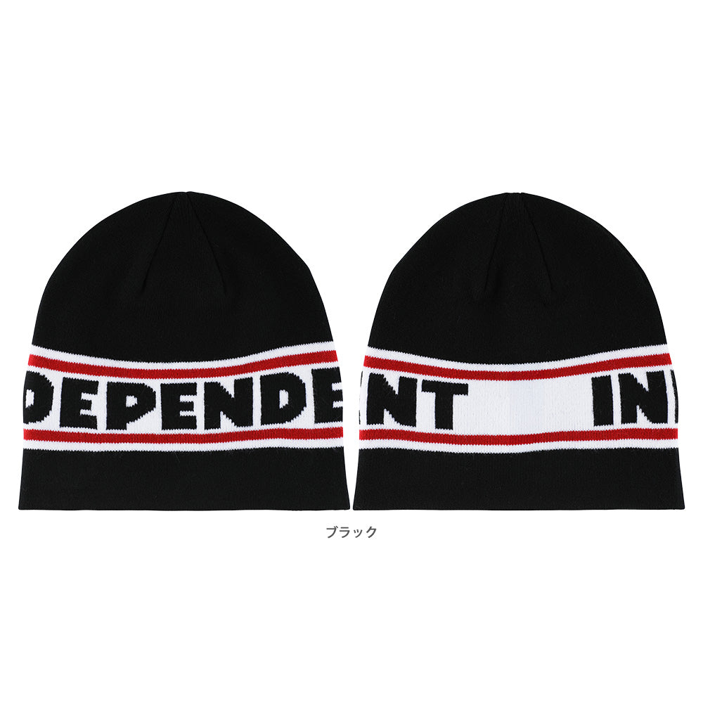 BAR LOGO SKULL CAP BEANIE HAT