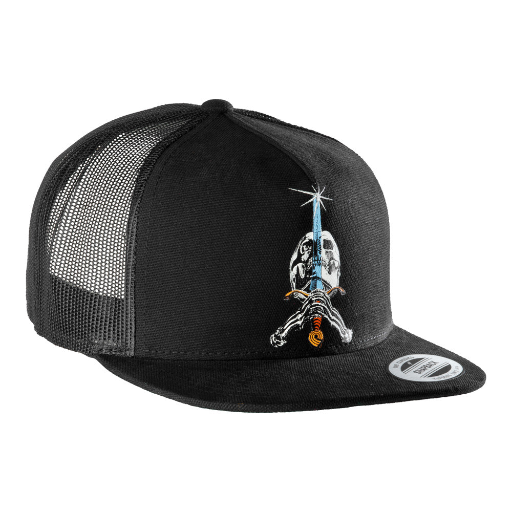 SKULL AND SWORD TRUCKER CAP