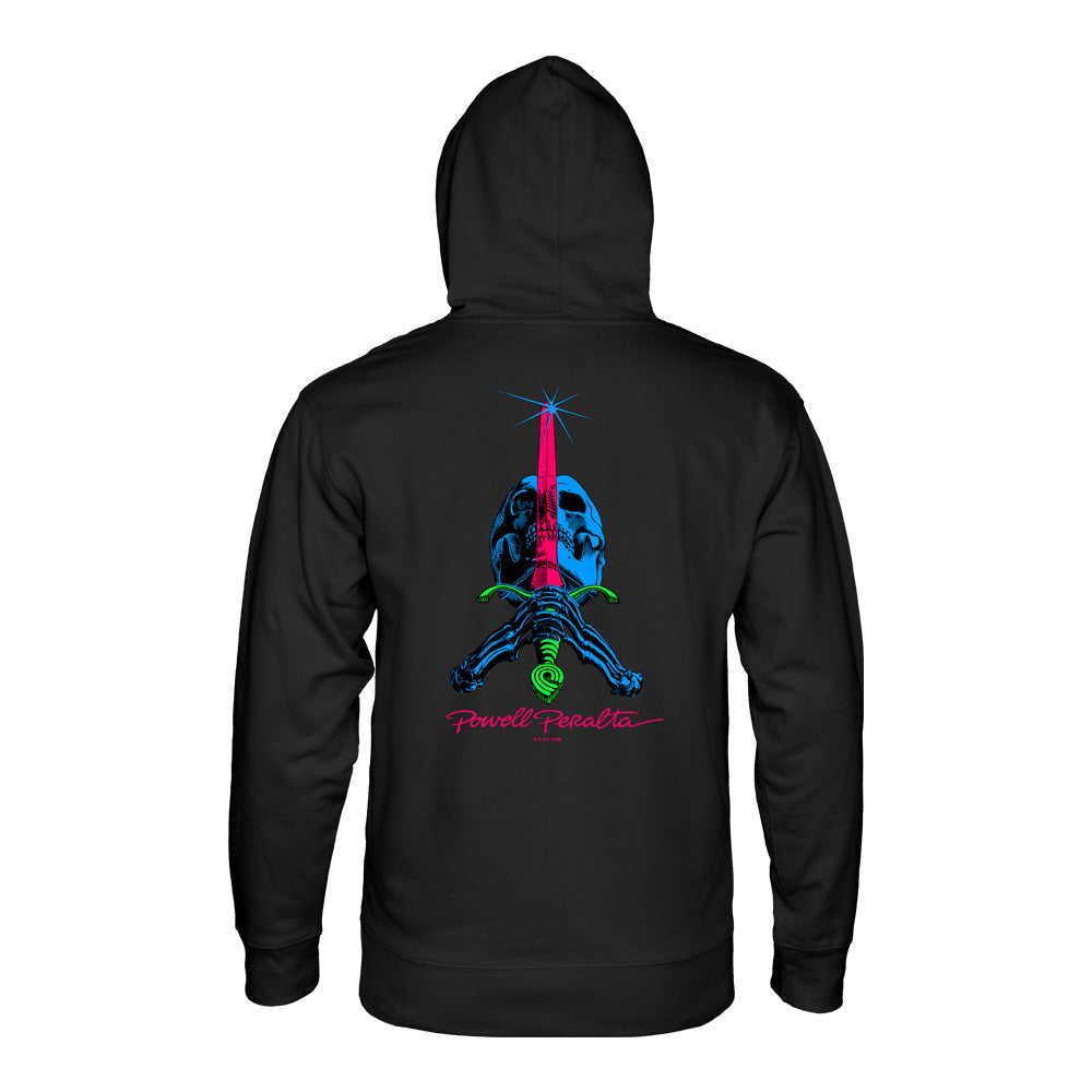 SKULL&SWORD BLACKLIGHT P/O HOODED SWEATSHIRT