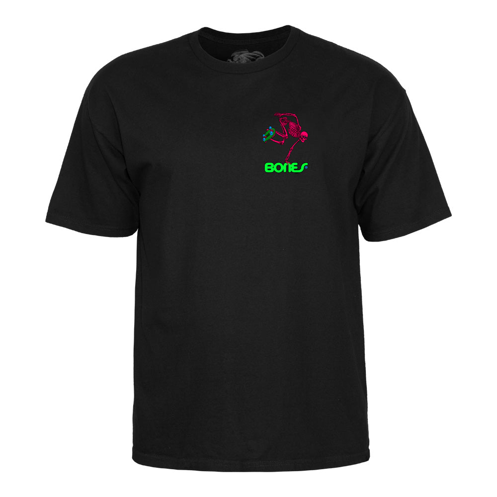 SKATEBOARD SKELTON BLACKLIGHT S/S T-SHIRT