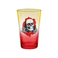 RIPPER PINT GLASS YELLOW/RED FADE